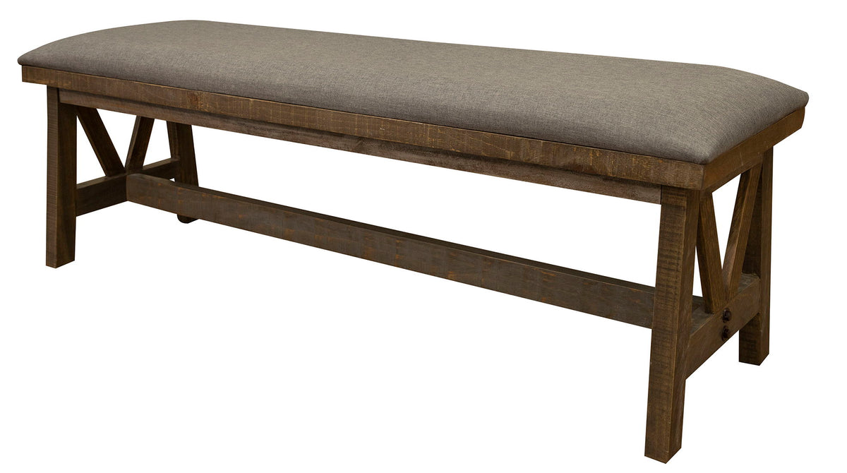 Loft Brown - Bench - Two Tone Gray / Brown - Premium Dining Benches from International Furniture Direct - Just $495! Shop now at brett interiors