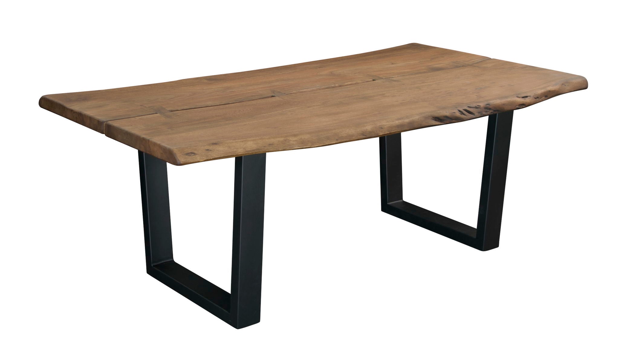 Sequoia - Industrial Style Solid Acacia Wood Table With Live Edge And Iron Legs - Premium Dining Tables from Coast2Coast Home - Just $4950! Shop now at brett interiors