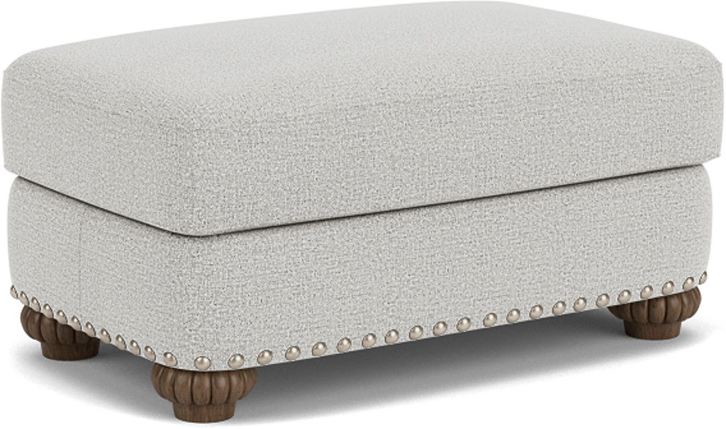 Patterson - Ottoman - Nailhead Trim - Premium Upholstered Ottomans from Flexsteel - Just $750! Shop now at brett interiors