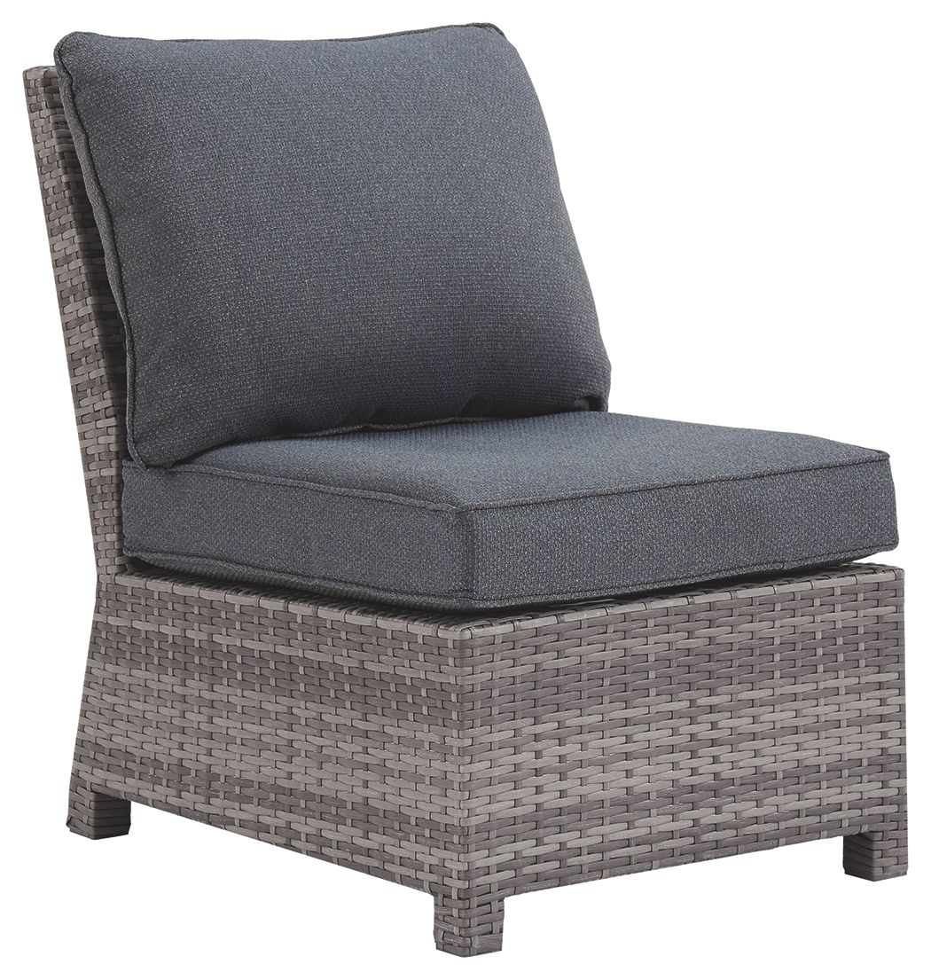 Salem - Gray - Armless Chair W/Cushion - Premium Armless Chairs from Ashley Furniture - Just $581.88! Shop now at brett interiors