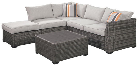 Cherry Point - Gray - 4 Pc. - Lounge Set - Premium 4 Piece Outdoor Sets from Ashley Furniture - Just $1741.88! Shop now at brett interiors