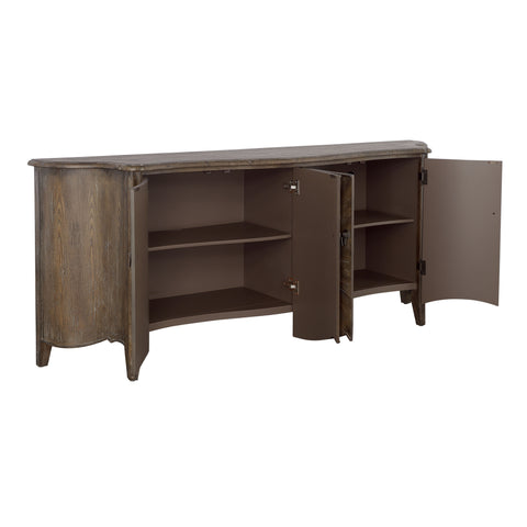 Fowler - Four Door Credenza - Aged Mixed Browns - Premium Credenzas from Coast2Coast Home - Just $6187.50! Shop now at brett interiors