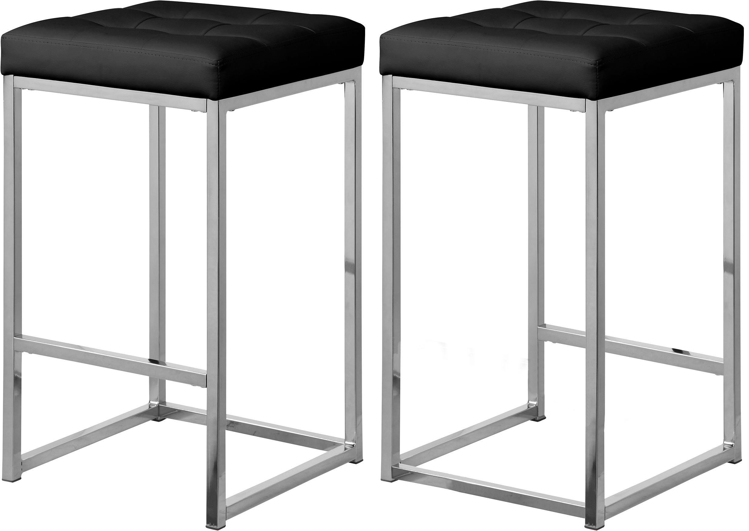 Nicola - Faux Leather Stool (Set of 2) - Premium Stool Sets from Meridian Furniture - Just $400! Shop now at brett interiors