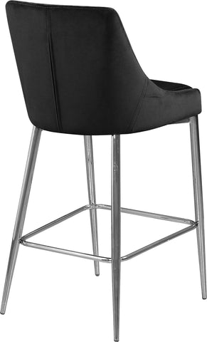 Karina - Stool with Chrome Legs (Set of 2) - Premium Stool Sets from Meridian Furniture - Just $600! Shop now at brett interiors