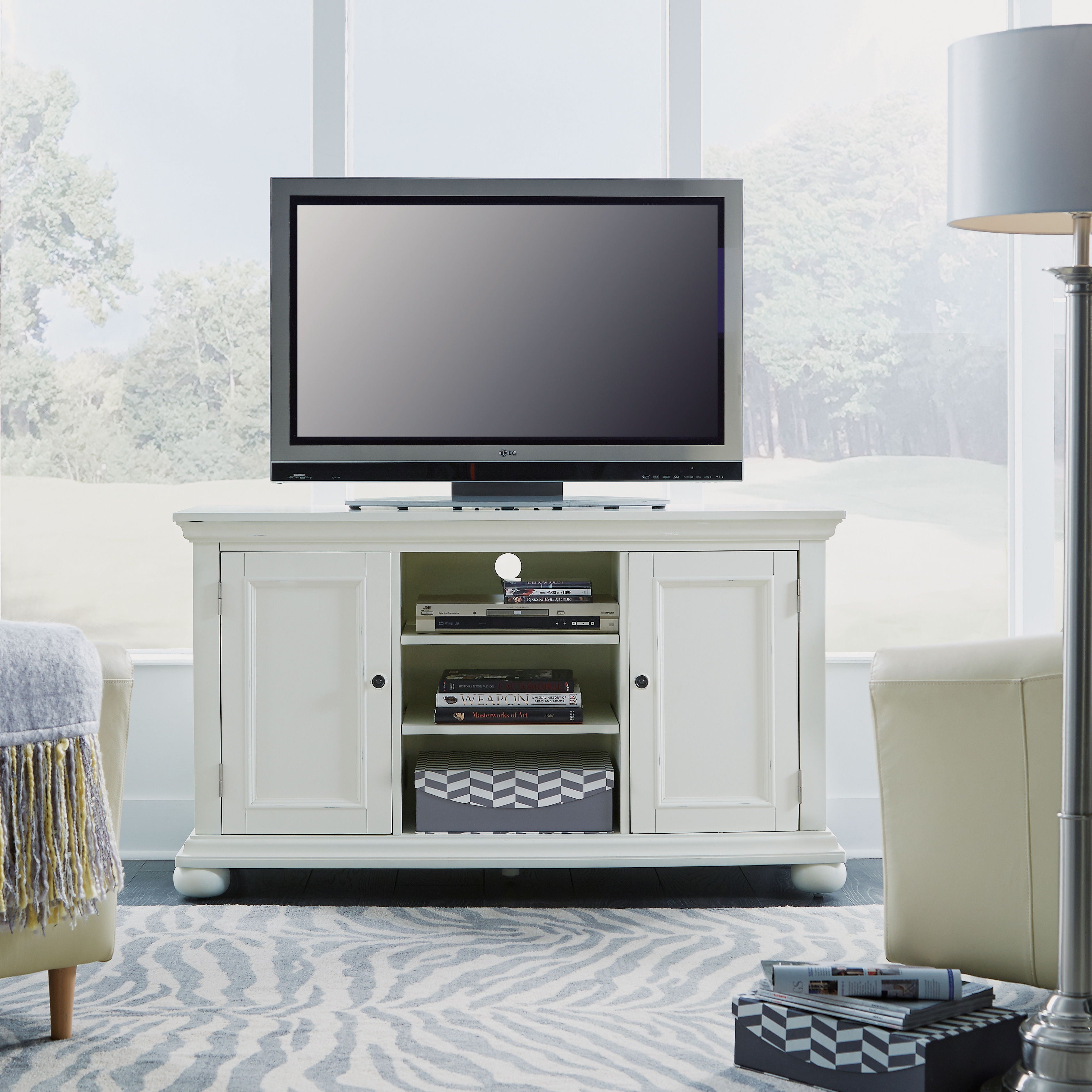 Dover - Entertainment Center - White - 32" - Premium TV Stands from Homestyles - Just $1512.48! Shop now at brett interiors