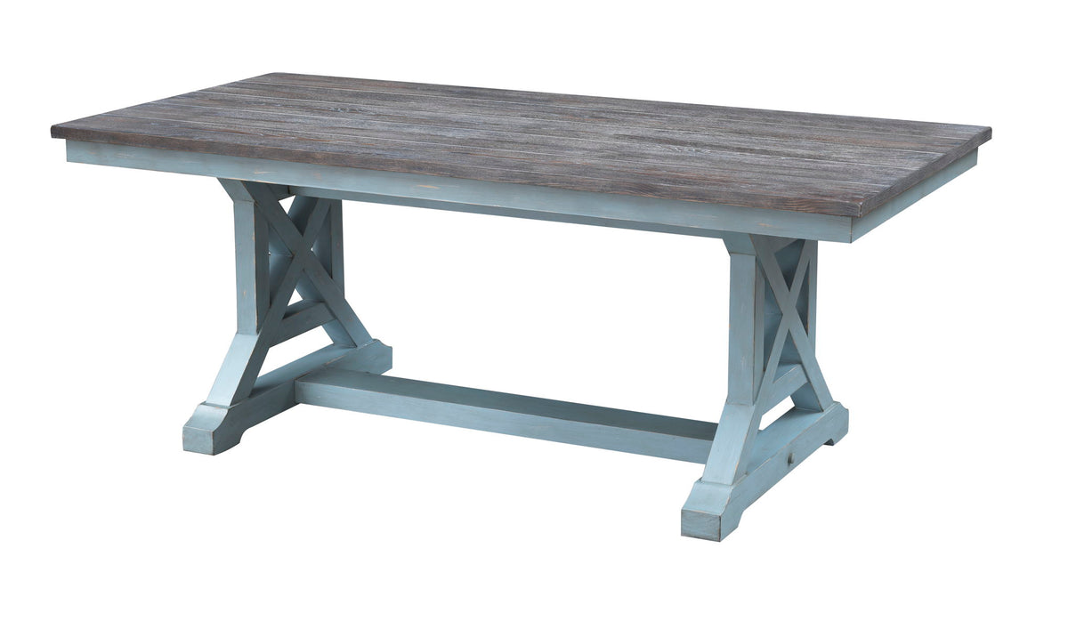 Bar Harbor - Hand Painted Table With Plank Style Top - Premium Dining Tables from Coast2Coast Home - Just $1402.50! Shop now at brett interiors