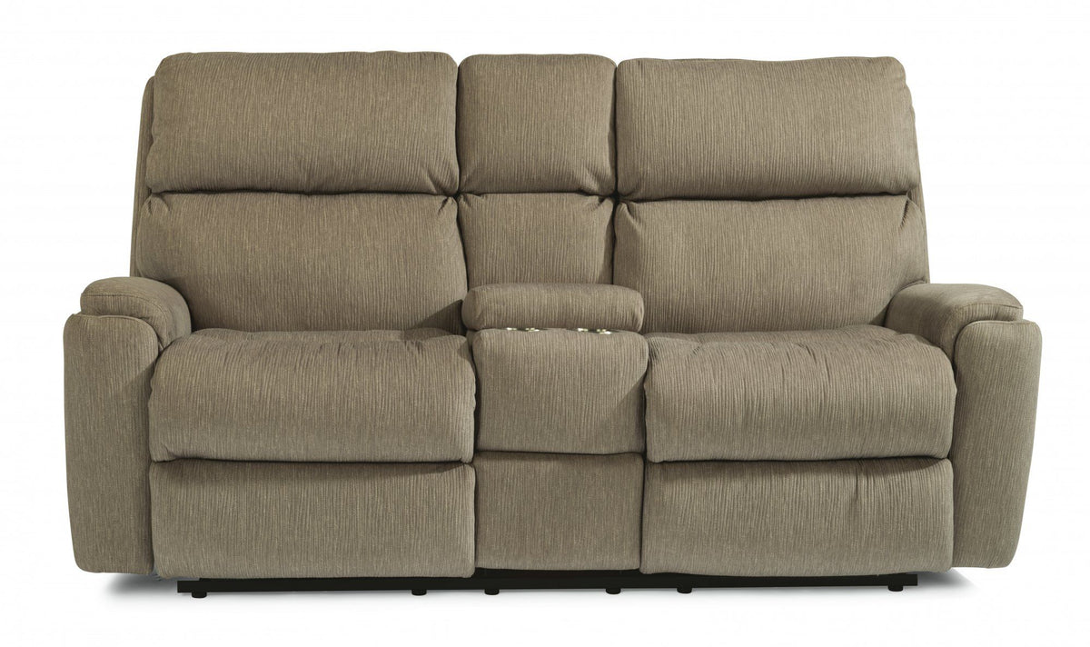 Rio - Reclining Loveseat With Console - Premium Reclining Loveseats from Flexsteel - Just $2625! Shop now at brett interiors