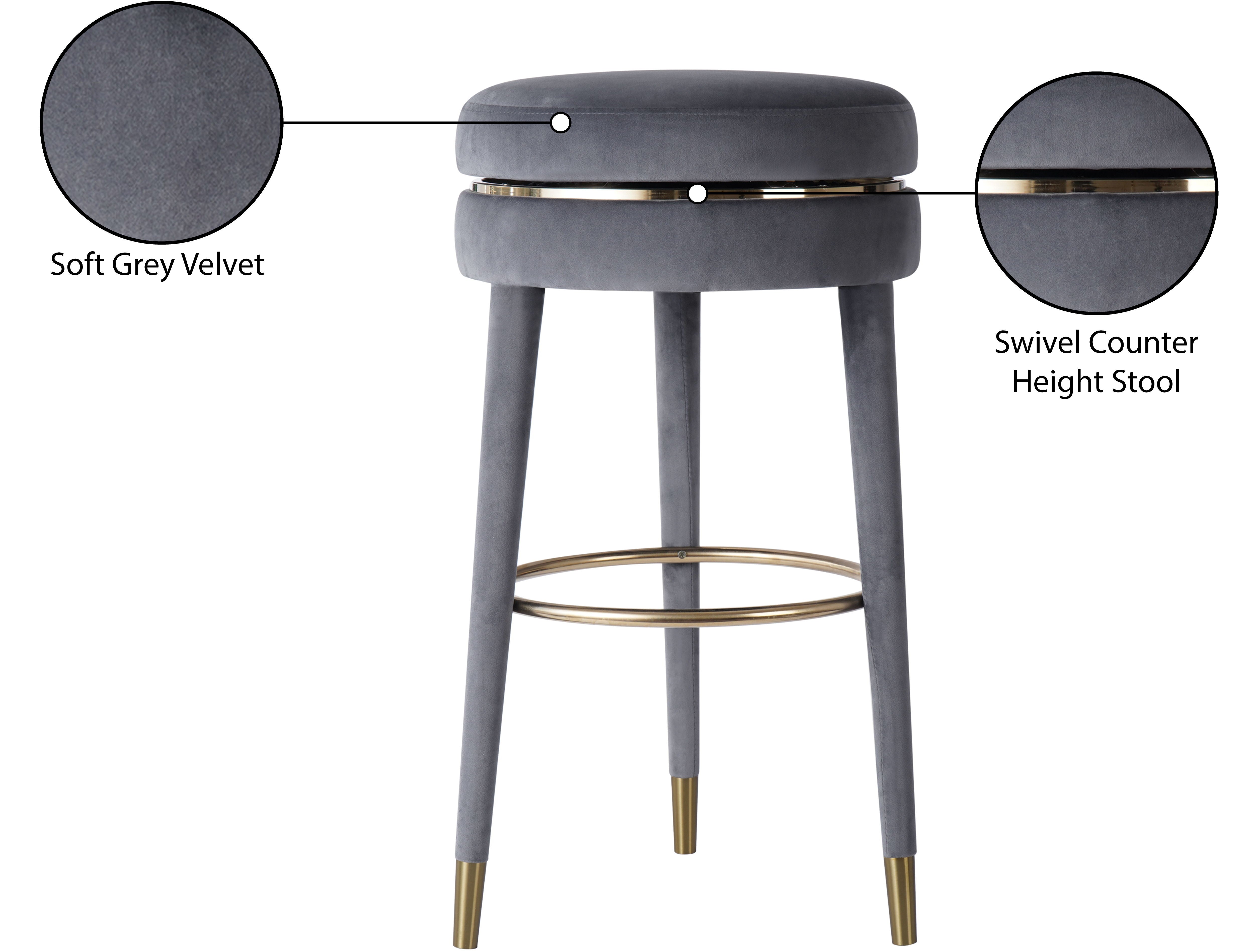 Coral - Counter Stool - Premium Counter Height (24"-27") from Meridian Furniture - Just $337.50! Shop now at brett interiors