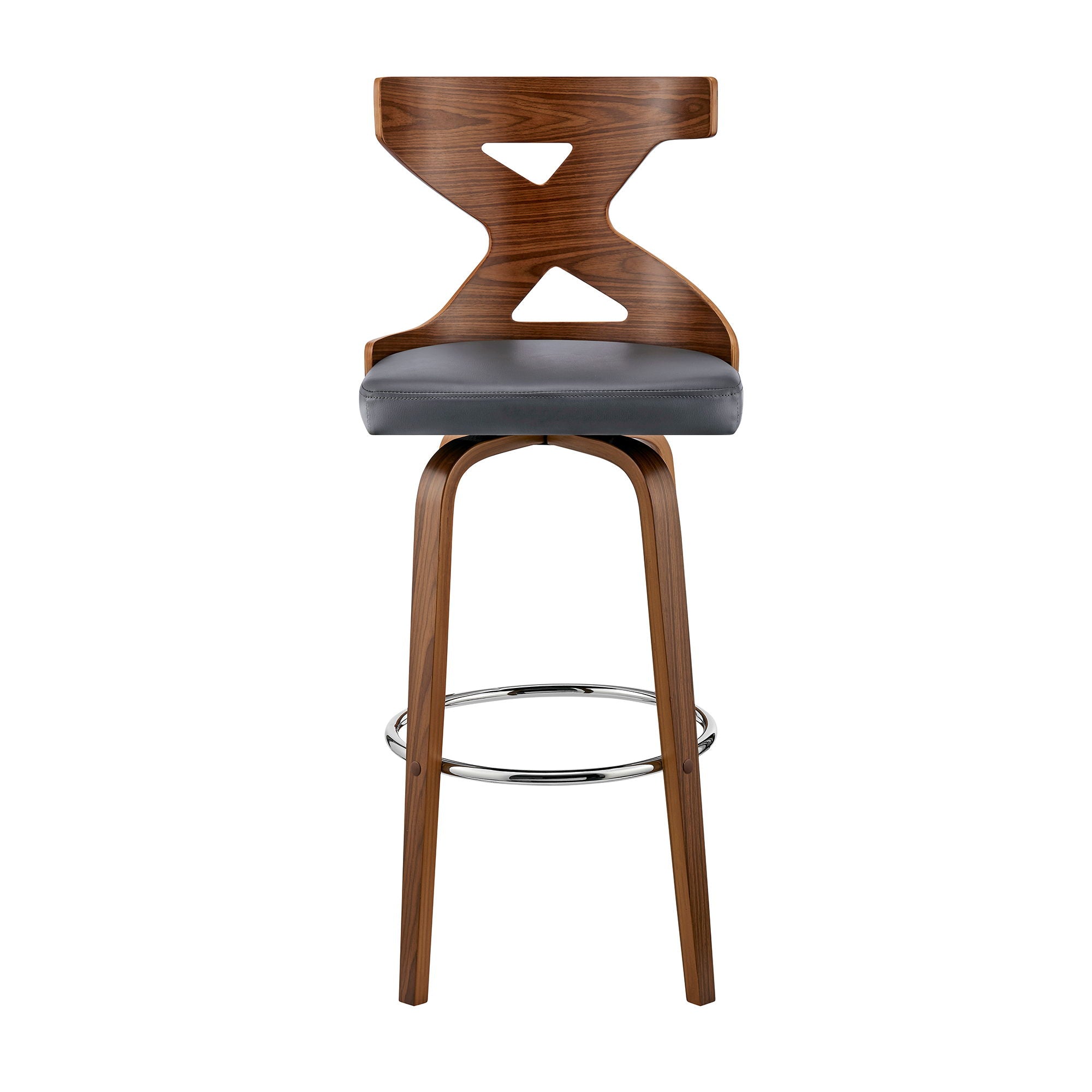 Gayle - Swivel Cross - Back Bar Stool - Premium Counter Height (24"-27") from Armen Living - Just $270! Shop now at brett interiors