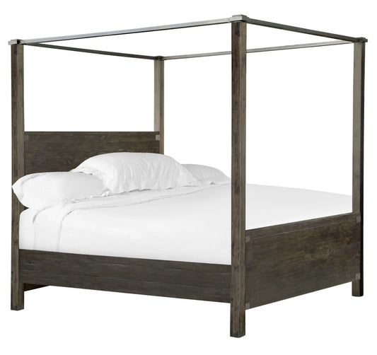 Abington - Queen / King Poster Bed Posts - Weathered Charcoal - Premium Poster Beds from Magnussen Furniture - Just $409! Shop now at brett interiors