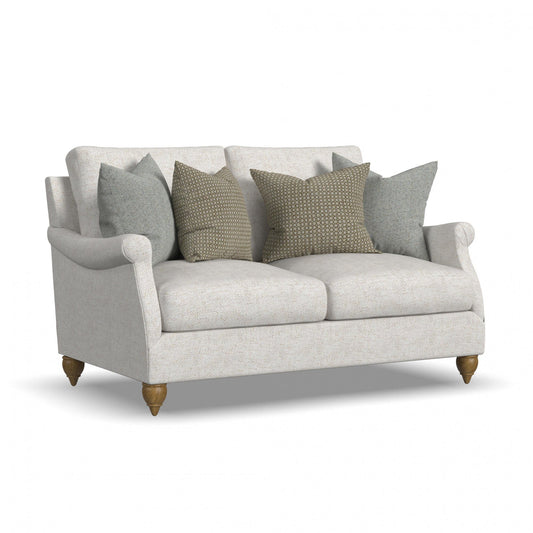 Veda - Loveseat - White - Premium Stationary Loveseats from Flexsteel - Just $2500! Shop now at brett interiors