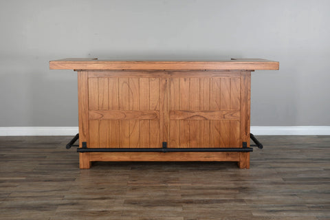 Sedona - 80" Bar - Light Brown - Premium Bars & Bar Carts from Sunny Designs - Just $1873! Shop now at brett interiors