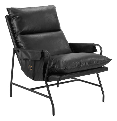 Halaus - Accent Chair - Black - Premium Accent Chairs from Zuo Modern - Just $1475! Shop now at brett interiors