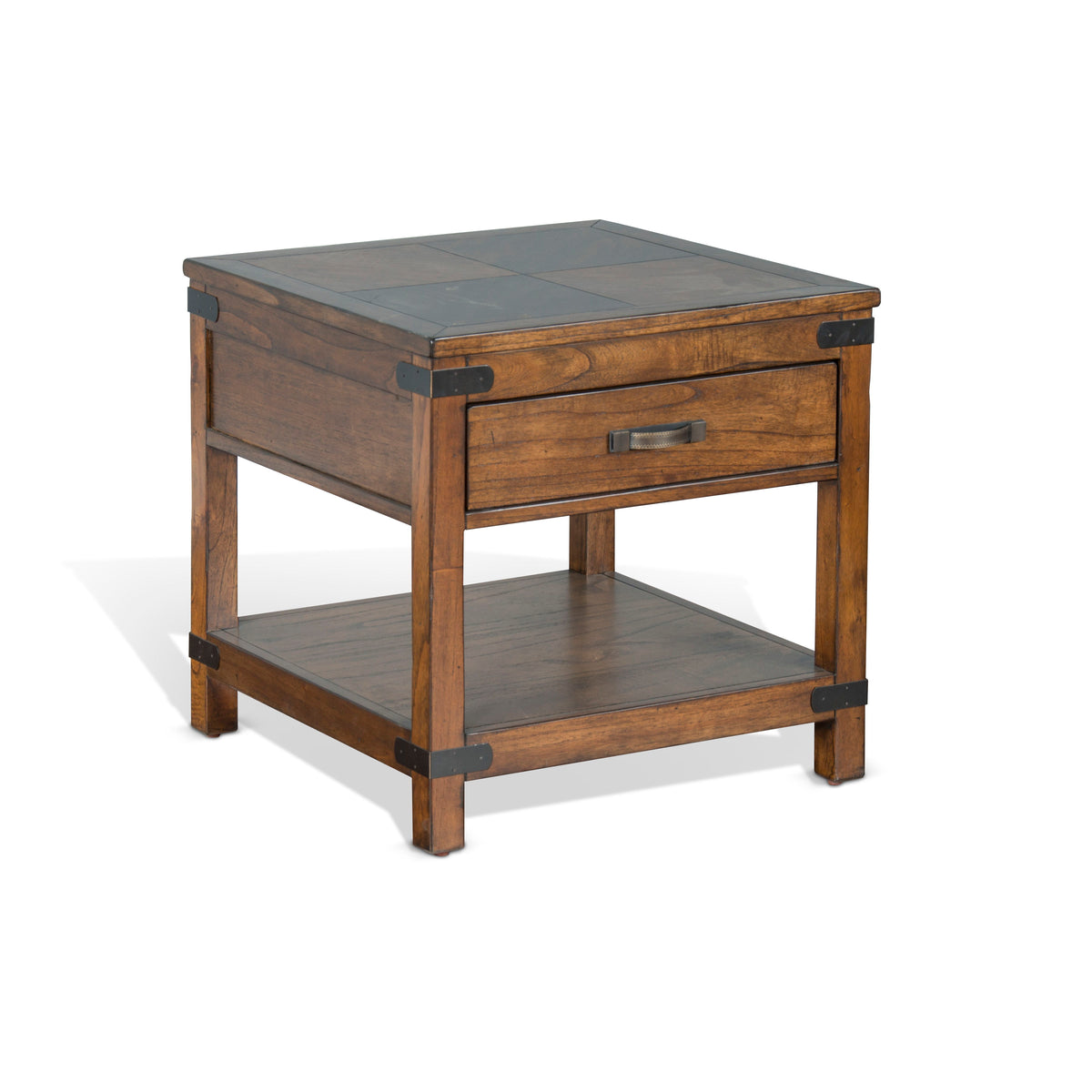 Safari - End Table - Dark Brown - Premium End Tables from Sunny Designs - Just $389! Shop now at brett interiors