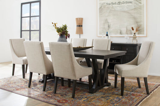 Lattice - Rectangular Dining Table - Dark Brown - Premium Dining Tables from Flexsteel - Just $1062.50! Shop now at brett interiors