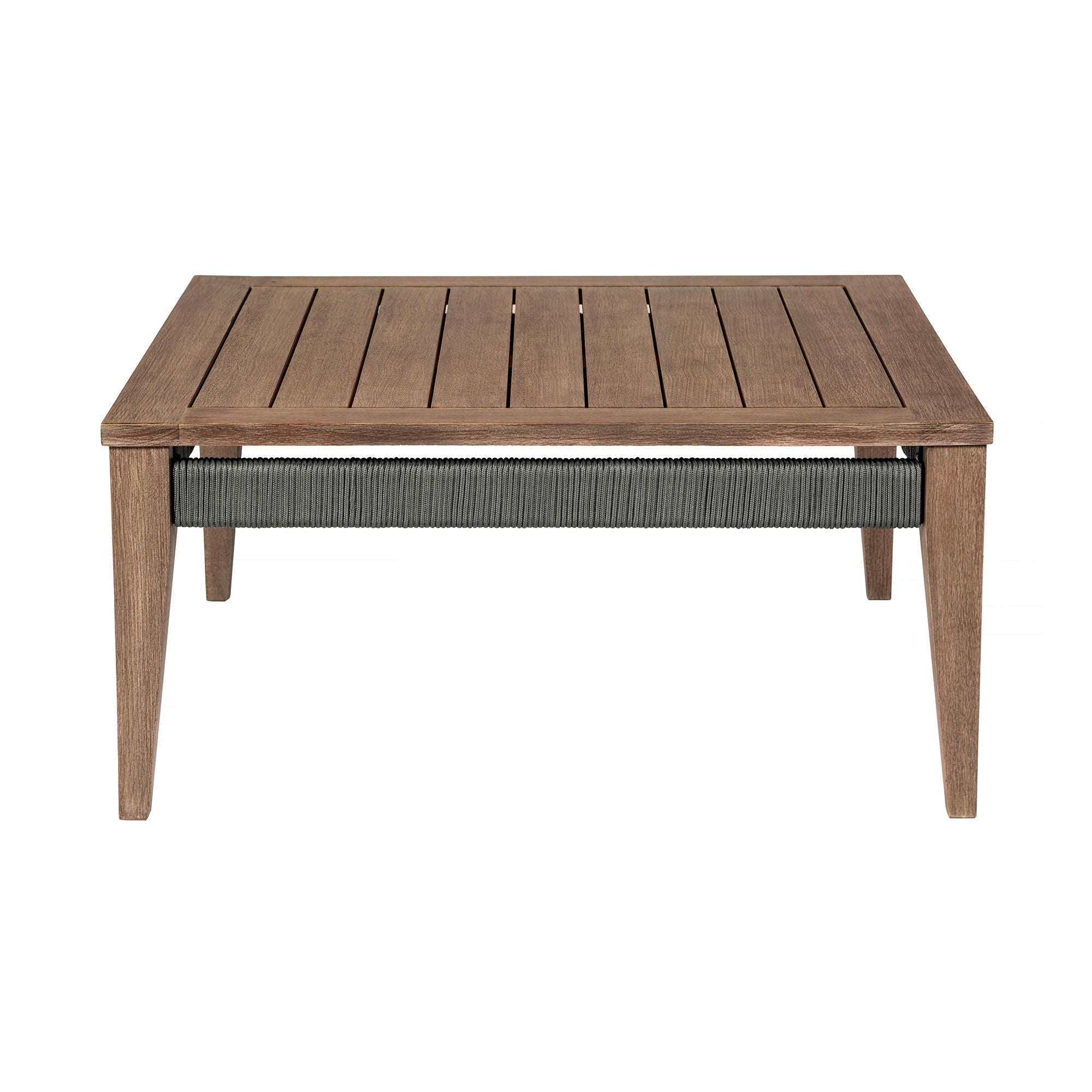 Orbit - Square Outdoor Patio Coffee Table - Weathered Eucalyptus - Premium Coffee Tables from Armen Living - Just $837.50! Shop now at brett interiors