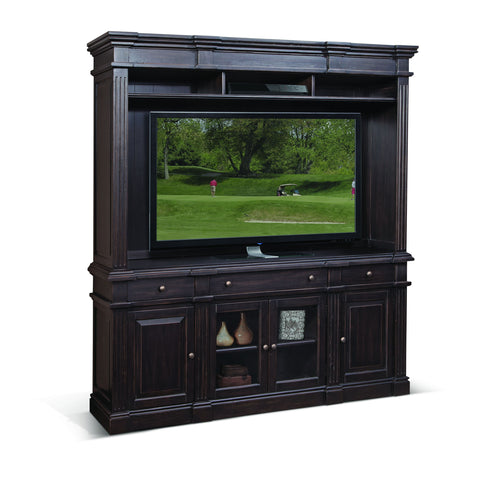 Media Wall - Black Walnut - Premium Entertainment Centers from Sunny Designs - Just $2890! Shop now at brett interiors