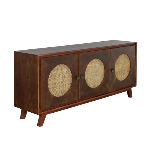 Wesley - Three Door Credenza - Portside Vinegar Brown - Premium Credenzas from Coast2Coast Home - Just $4950! Shop now at brett interiors