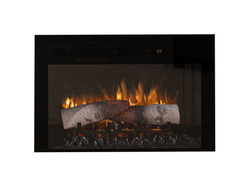 26" Electric Fireplace - Black / Cristal - Premium Fireplaces from International Furniture Direct - Just $497.50! Shop now at brett interiors