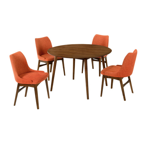 Arcadia - Round Dining Set - Premium 5 Piece Dining Room Sets from Armen Living - Just $1312.50! Shop now at brett interiors