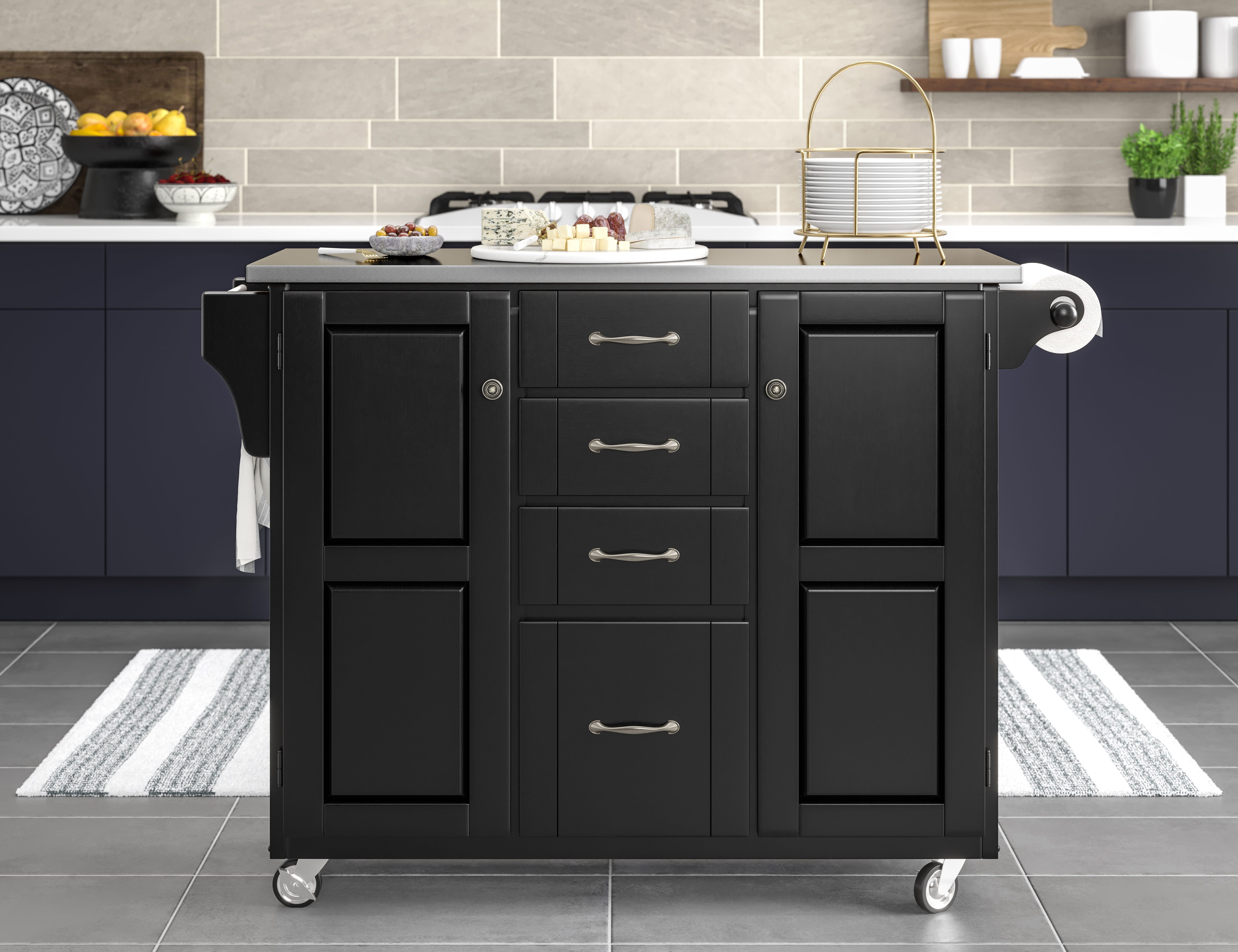 Create-A-Cart - Kitchen Cart - Steel Top - Premium Islands & Carts from Homestyles - Just $1262.48! Shop now at brett interiors