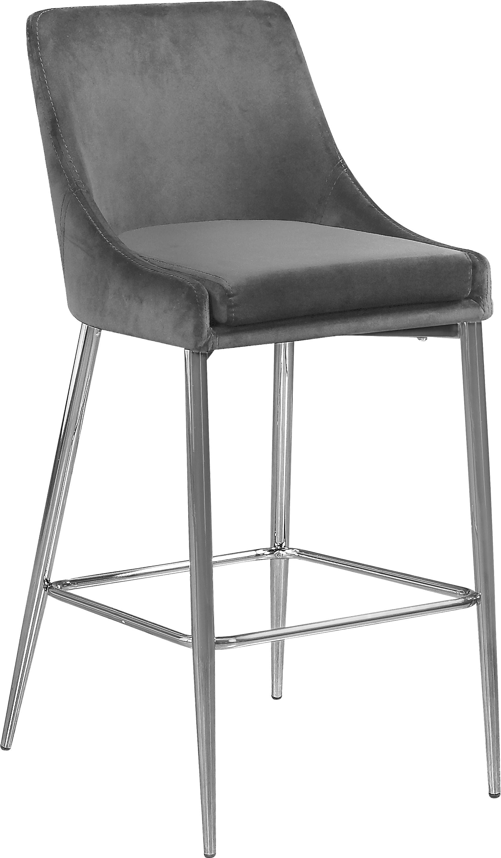 Karina - Stool with Chrome Legs (Set of 2) - Premium Stool Sets from Meridian Furniture - Just $600! Shop now at brett interiors