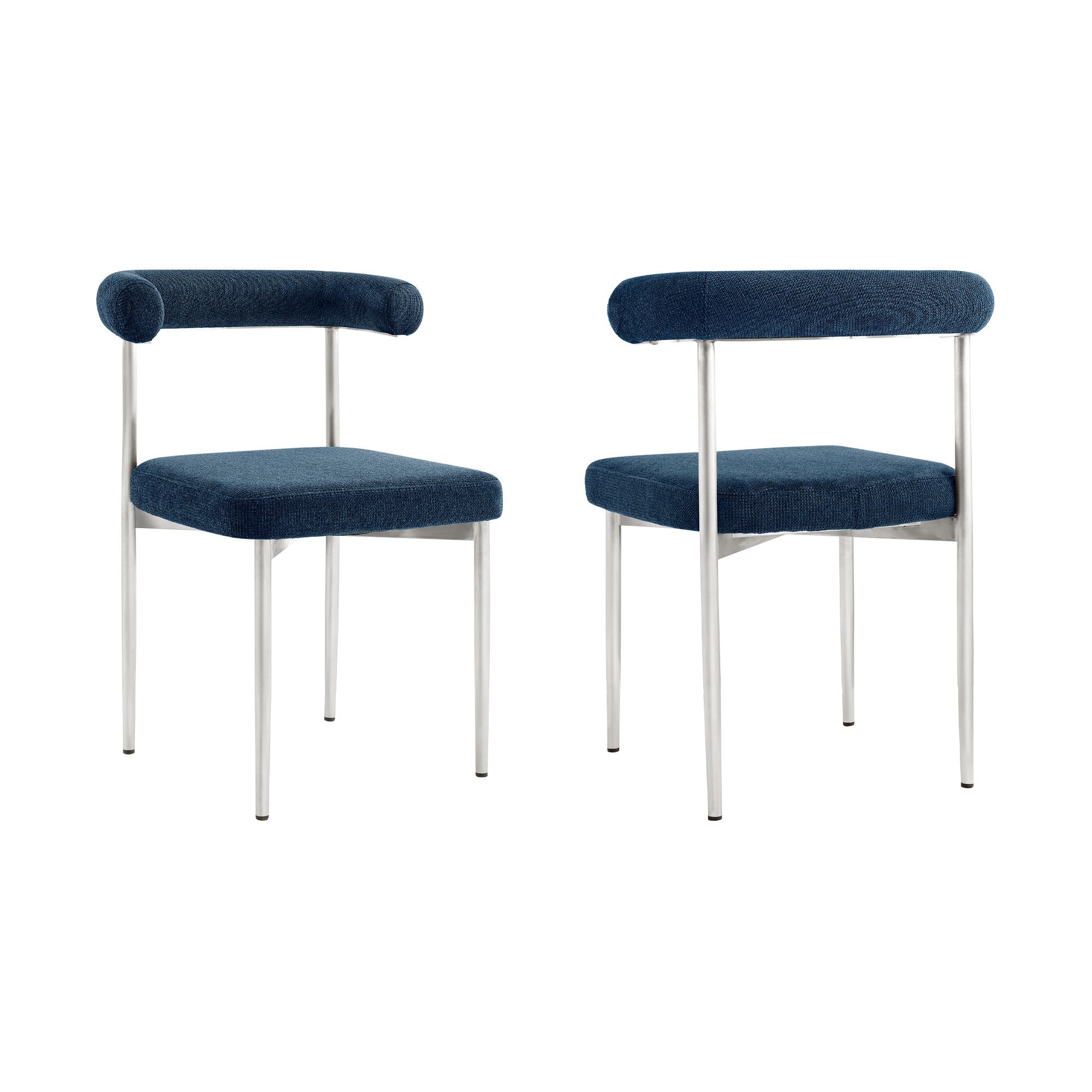 Shannon - Dining Chair (Set of 2) - Brushed Legs - Premium Chair Sets from Armen Living - Just $800! Shop now at brett interiors