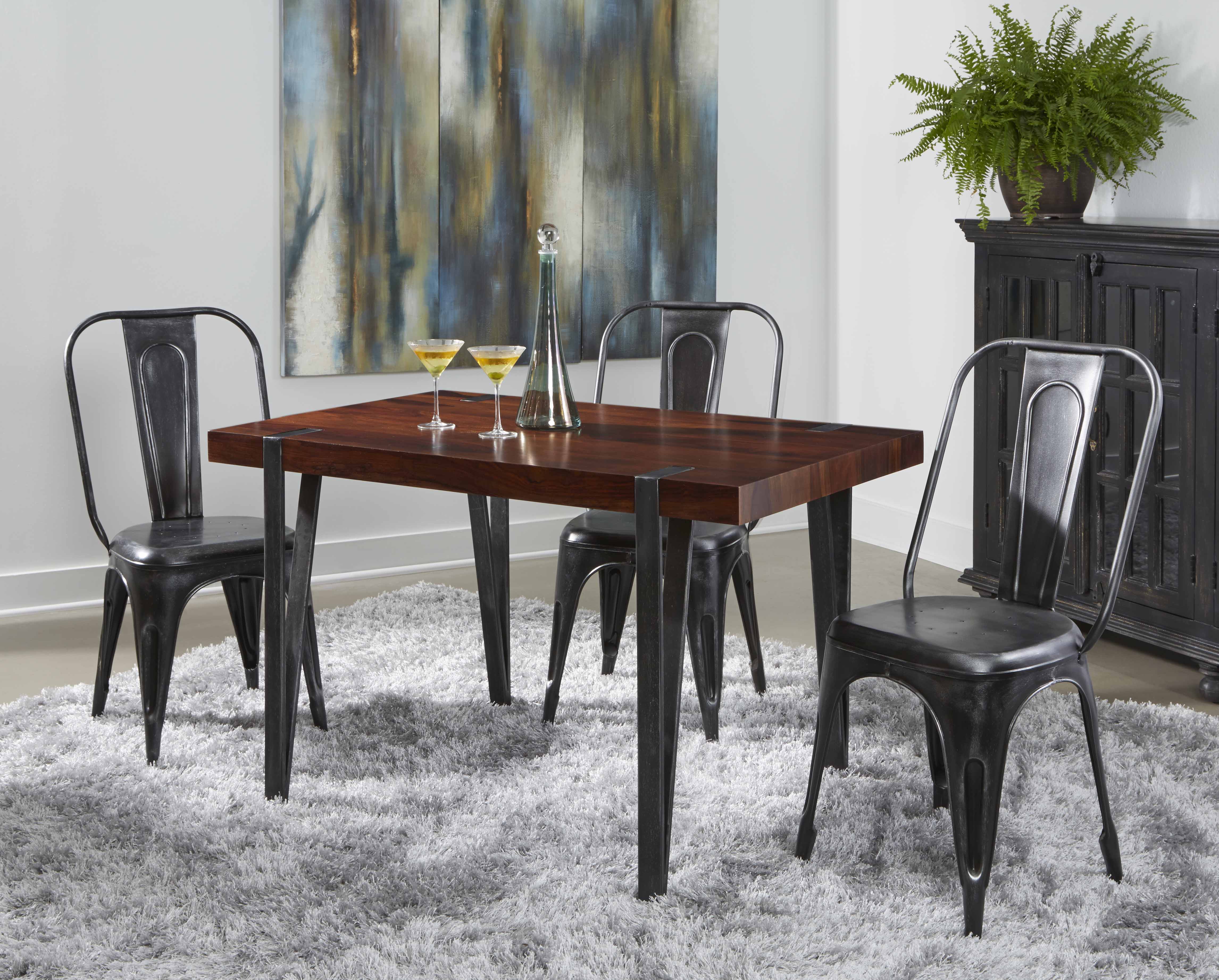 Bradley - Dining Table - Honey Brown / Antique Gunmetal - Premium Dining Tables from Coast2Coast Home - Just $1237.50! Shop now at brett interiors