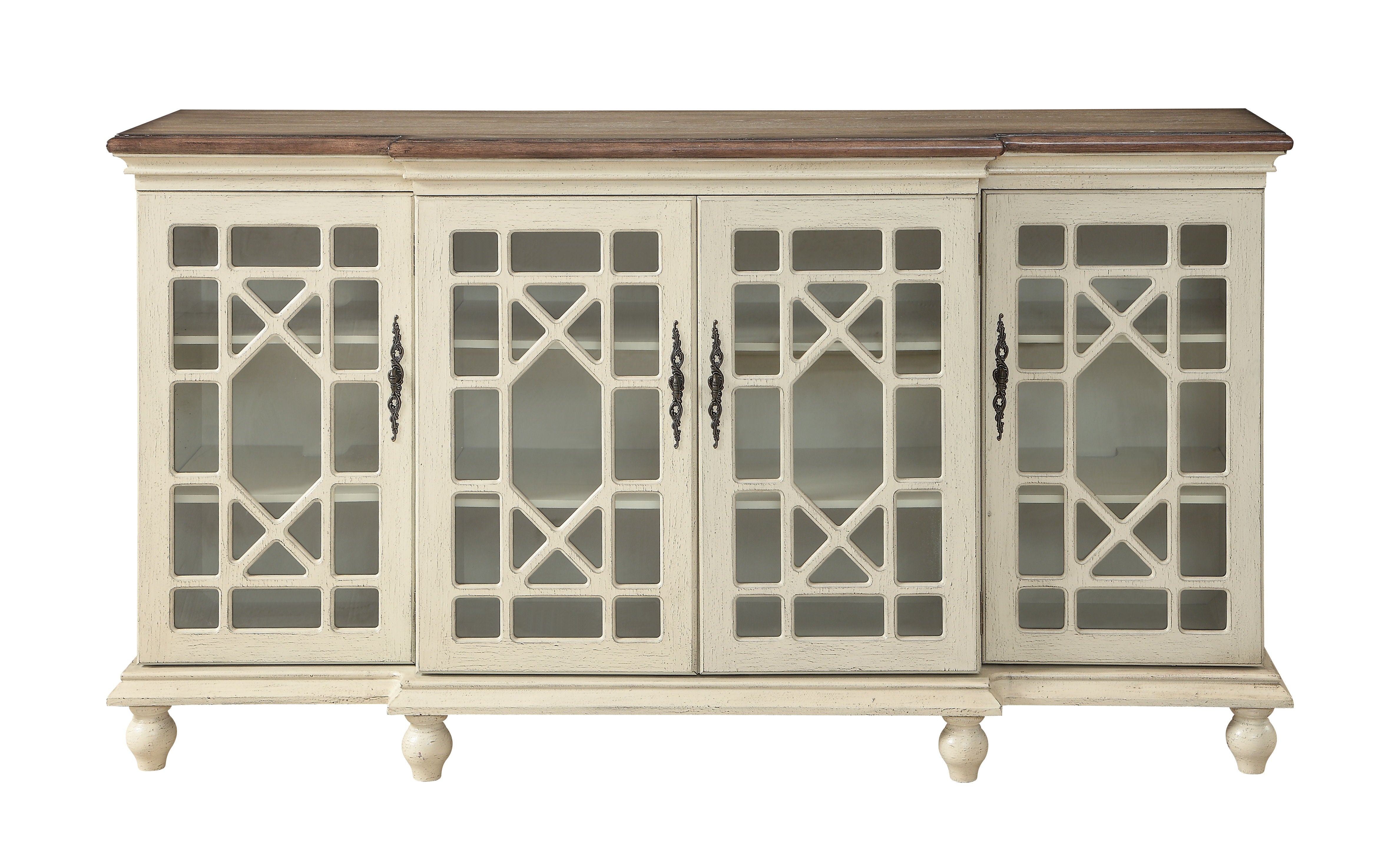 Millie - Four Door Credenza - Mills Textured Ivory - Premium Credenzas from Coast2Coast Home - Just $4125! Shop now at brett interiors