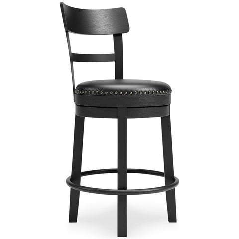 Valebeck - Full Back Swivel Stool - Premium Counter Height (24"-27") from Signature Design by Ashley® - Just $254.10! Shop now at brett interiors