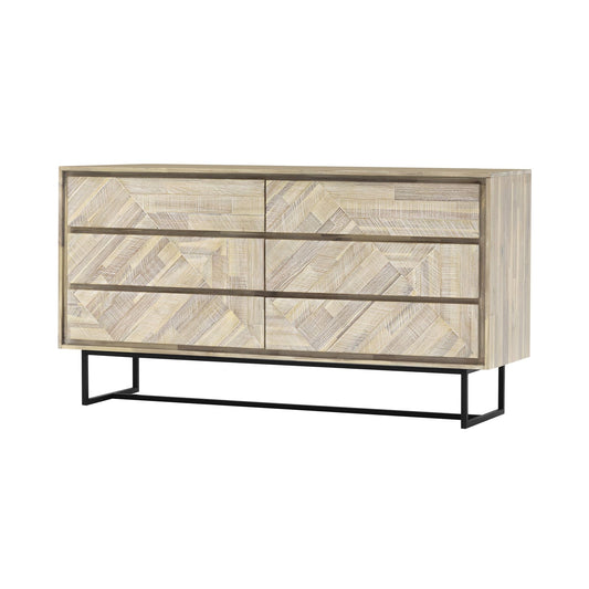 Peridot - 6 Drawer Dresser - Natural Acacia - Premium Dressers from Armen Living - Just $1702.50! Shop now at brett interiors