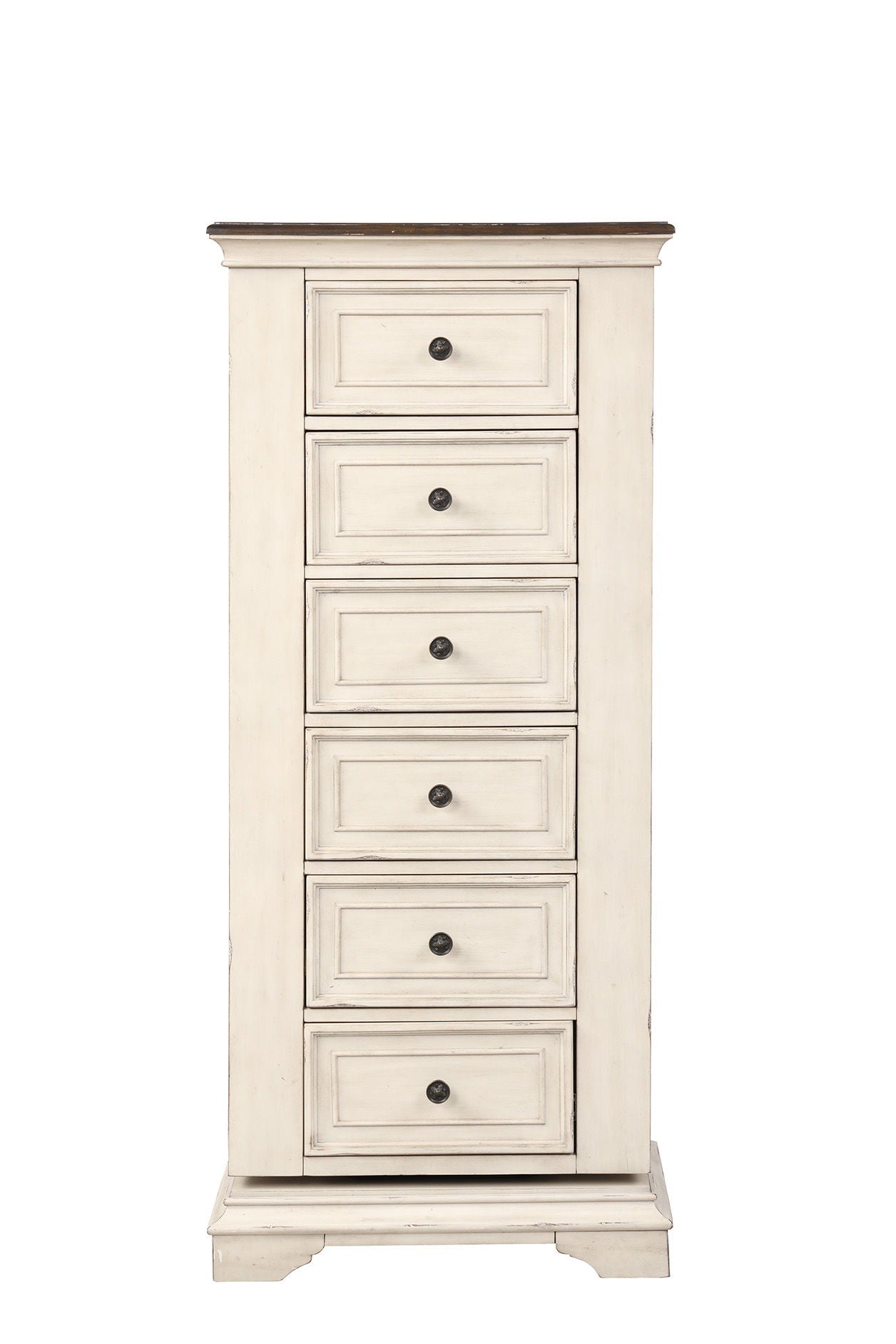 Anastasia - Lingerie Swivel Chest With Mirror - Antique White - Premium Lingerie Chests from New Classic - Just $1050! Shop now at brett interiors