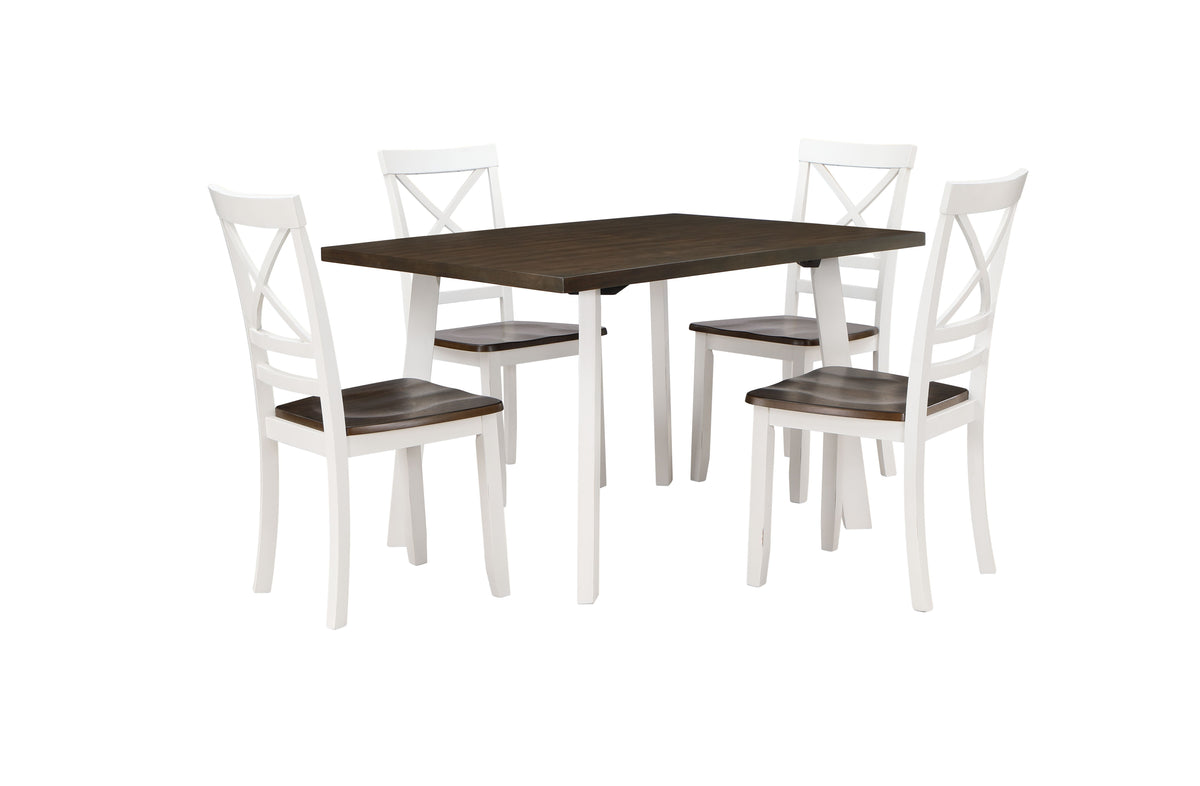 Ivy Lane - 5 Piece Dining Set (Table & 4 Chairs) - Buttermilk - Premium 5 Piece Dining Room Sets from New Classic - Just $497.50! Shop now at brett interiors