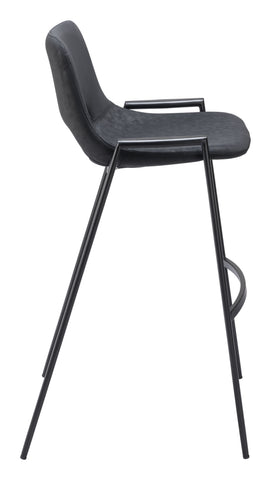 Desi - Bar Chair (Set of 2) - Black - Premium Stool Sets from Zuo Modern - Just $1450! Shop now at brett interiors