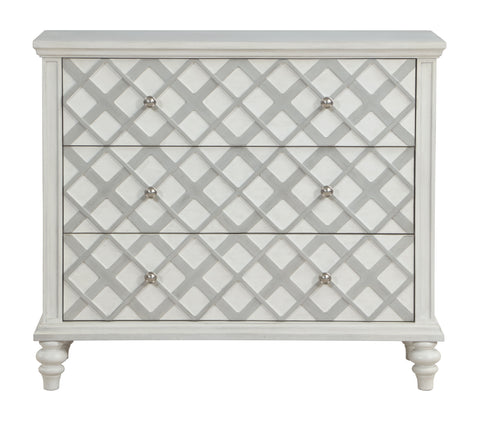 Nano - Three Drawer Accent Chest - White / Gray - Premium Accent Chests from Coast2Coast Home - Just $2475! Shop now at brett interiors