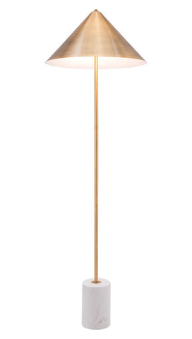 Bianca - Floor Lamp - Brass / White - Premium Floor Lamps from Zuo Modern - Just $900! Shop now at brett interiors