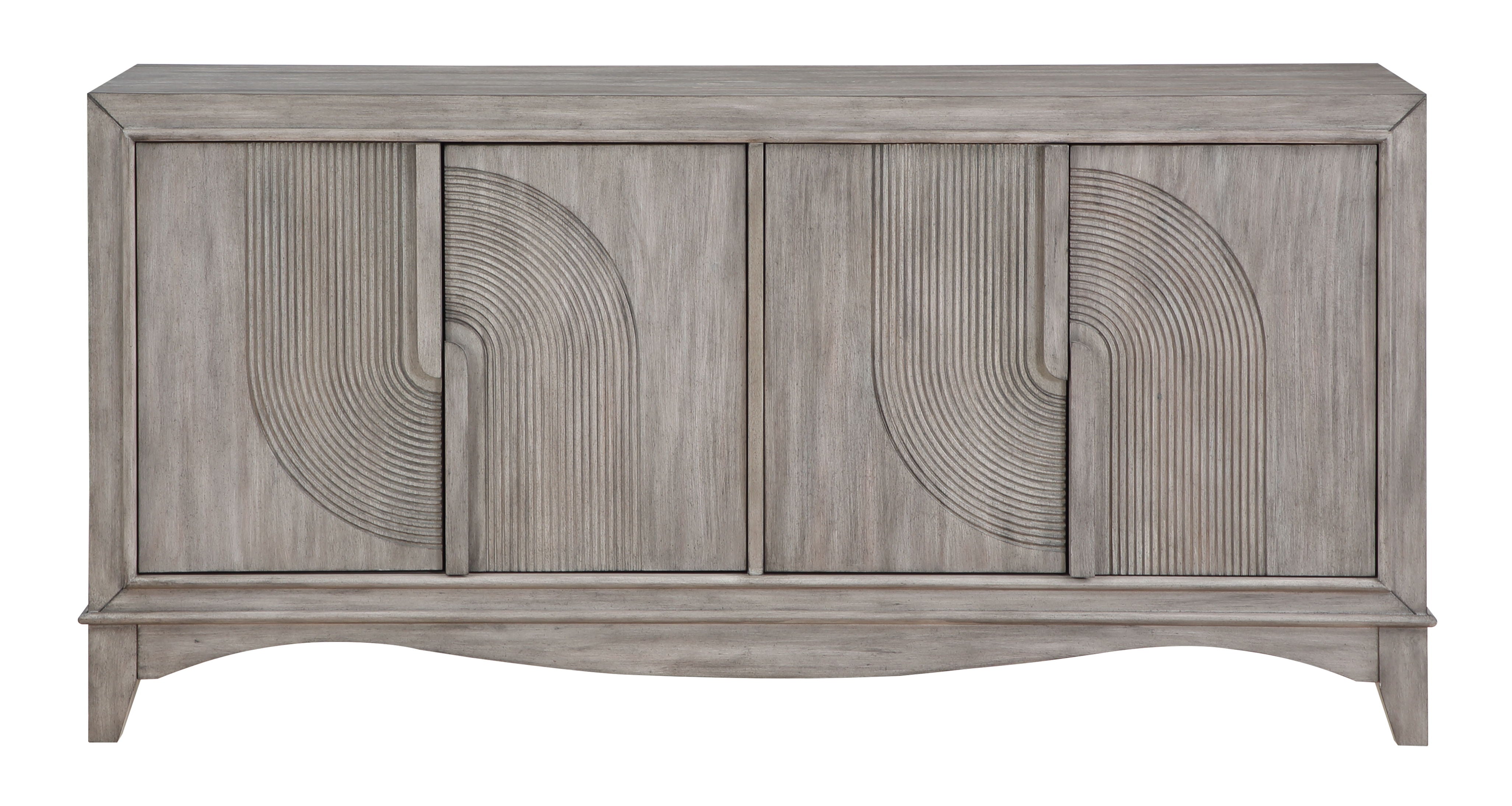 Carbondale - Four Door Credenza - Gray - Premium Credenzas from Coast2Coast Home - Just $4125! Shop now at brett interiors