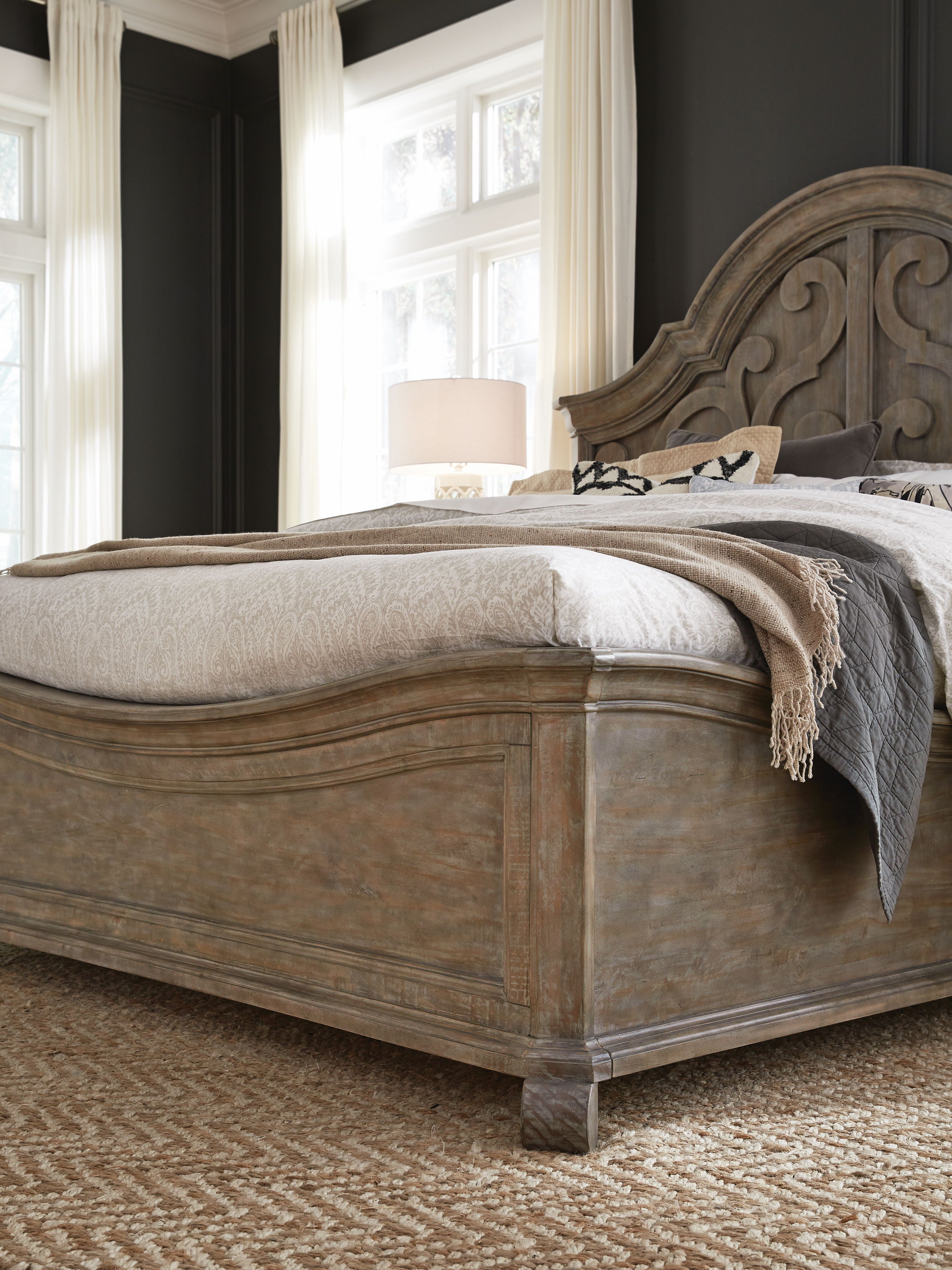 Tinley Park - Complete Shaped Panel Bed - Premium Panel Beds from Magnussen Furniture - Just $2617! Shop now at brett interiors