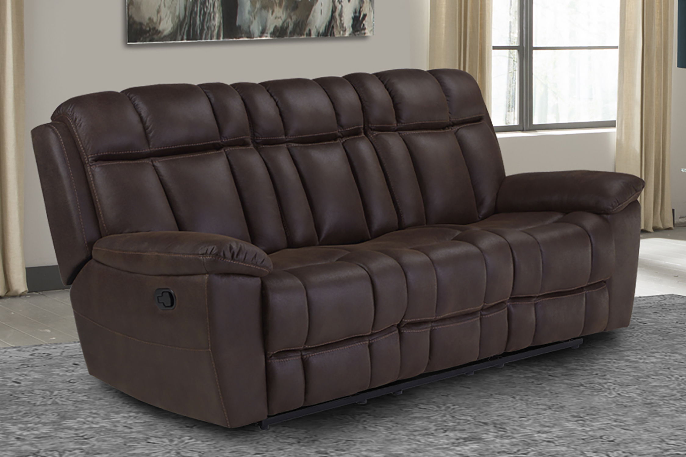 Goliath - Manual Sofa - Arizona Brown - Premium Reclining Sofas from Parker Living - Just $1047.50! Shop now at brett interiors