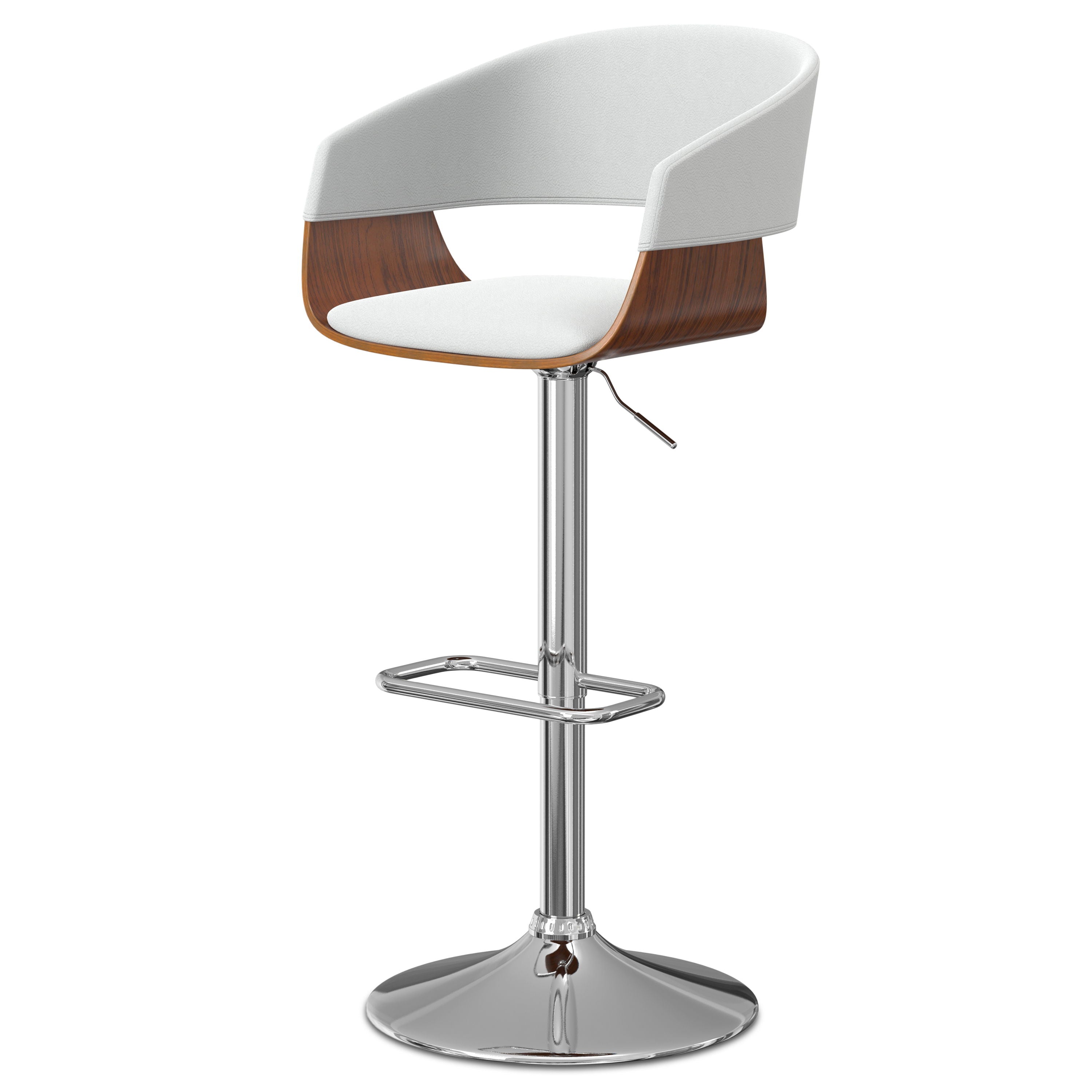 Lowell - Adjustable Swivel Bar Stool - Premium Bar Height (28"-30") from Simpli Home - Just $202! Shop now at brett interiors