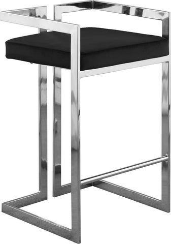 Ezra - Stool with Chrome Legs (Set of 2) - Premium Stool Sets from Meridian Furniture - Just $775! Shop now at brett interiors