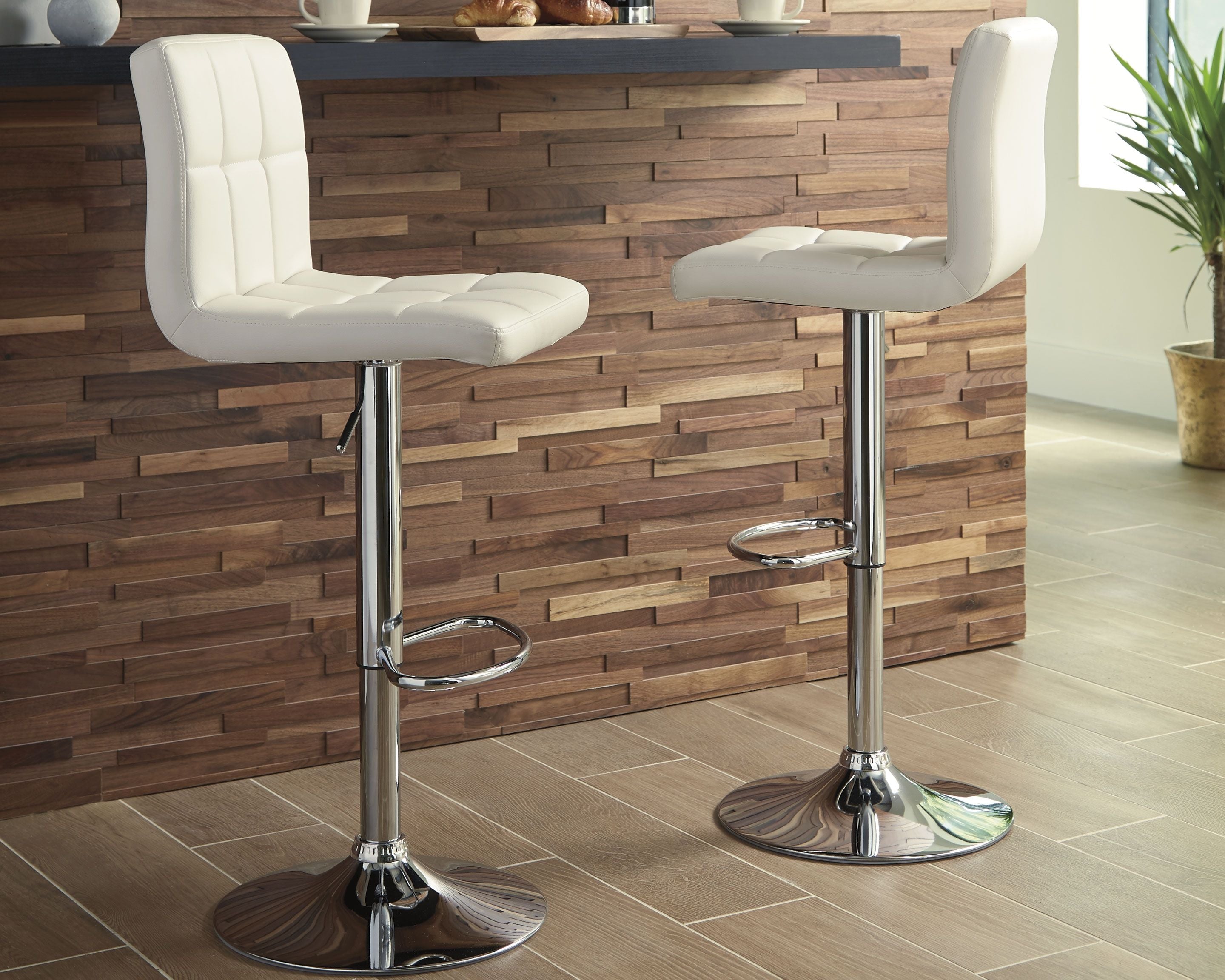 Bellatier - Adjustable Height Barstool (Set of 2) - Premium Stool Sets from Signature Design by Ashley® - Just $300.30! Shop now at brett interiors