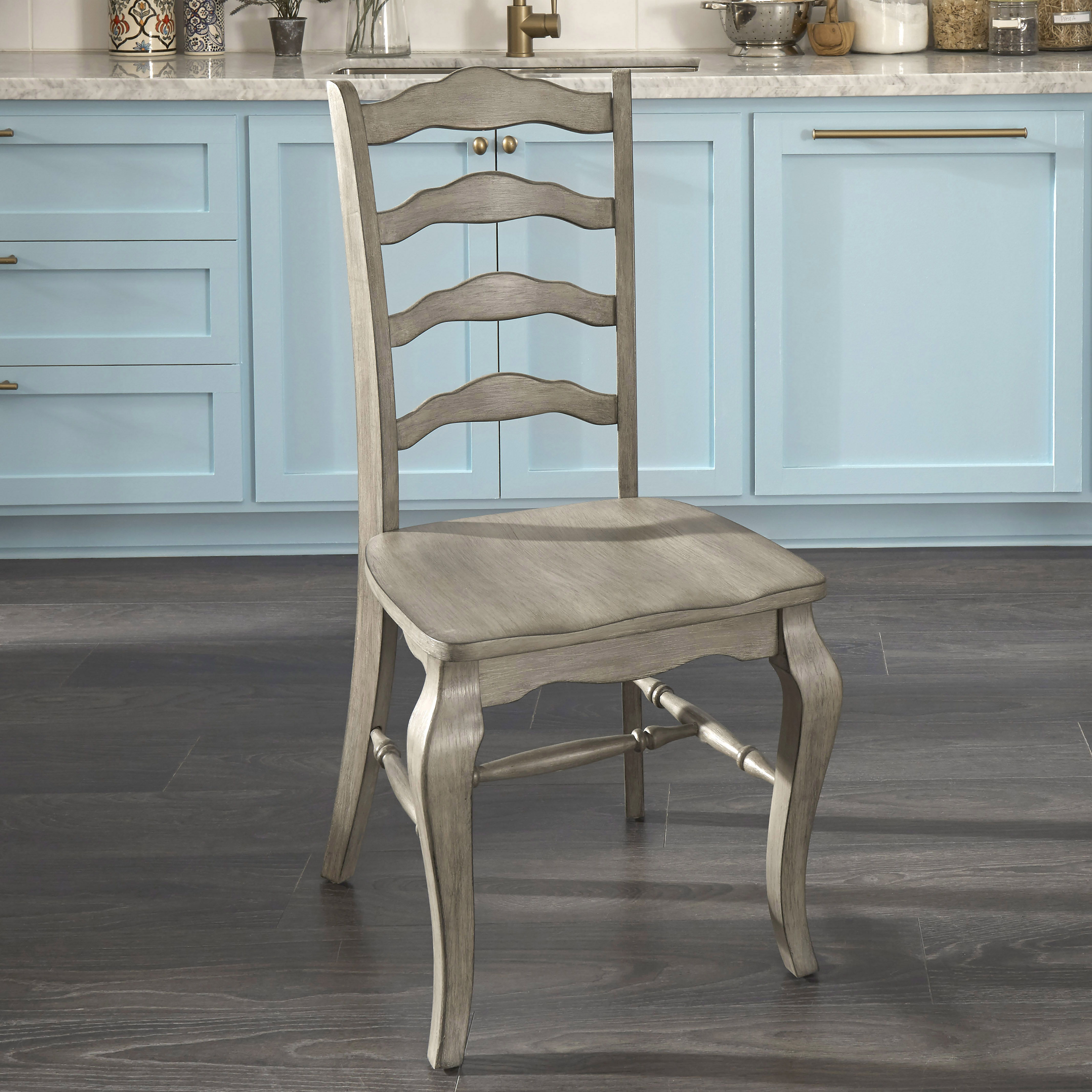 Walker - Dining Chair (Set of 2) - Wood - Dark Gray - 40" - Premium Chair Sets from Homestyles - Just $1194.98! Shop now at brett interiors