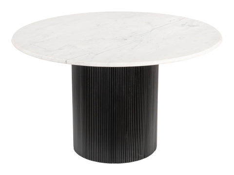 Izola - Dining Table - White / Black - Premium Dining Tables from Zuo Modern - Just $3425! Shop now at brett interiors