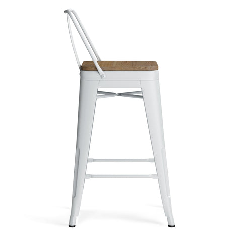 Rayne - 24" Metal / Wood Counter Height Stool - Premium Stool Sets from Simpli Home - Just $182! Shop now at brett interiors