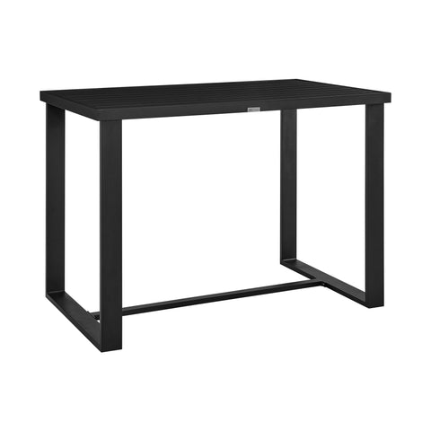 Alegria - Outdoor Patio Bar Height Dining Table - Black - Premium Dining Tables from Armen Living - Just $1350! Shop now at brett interiors