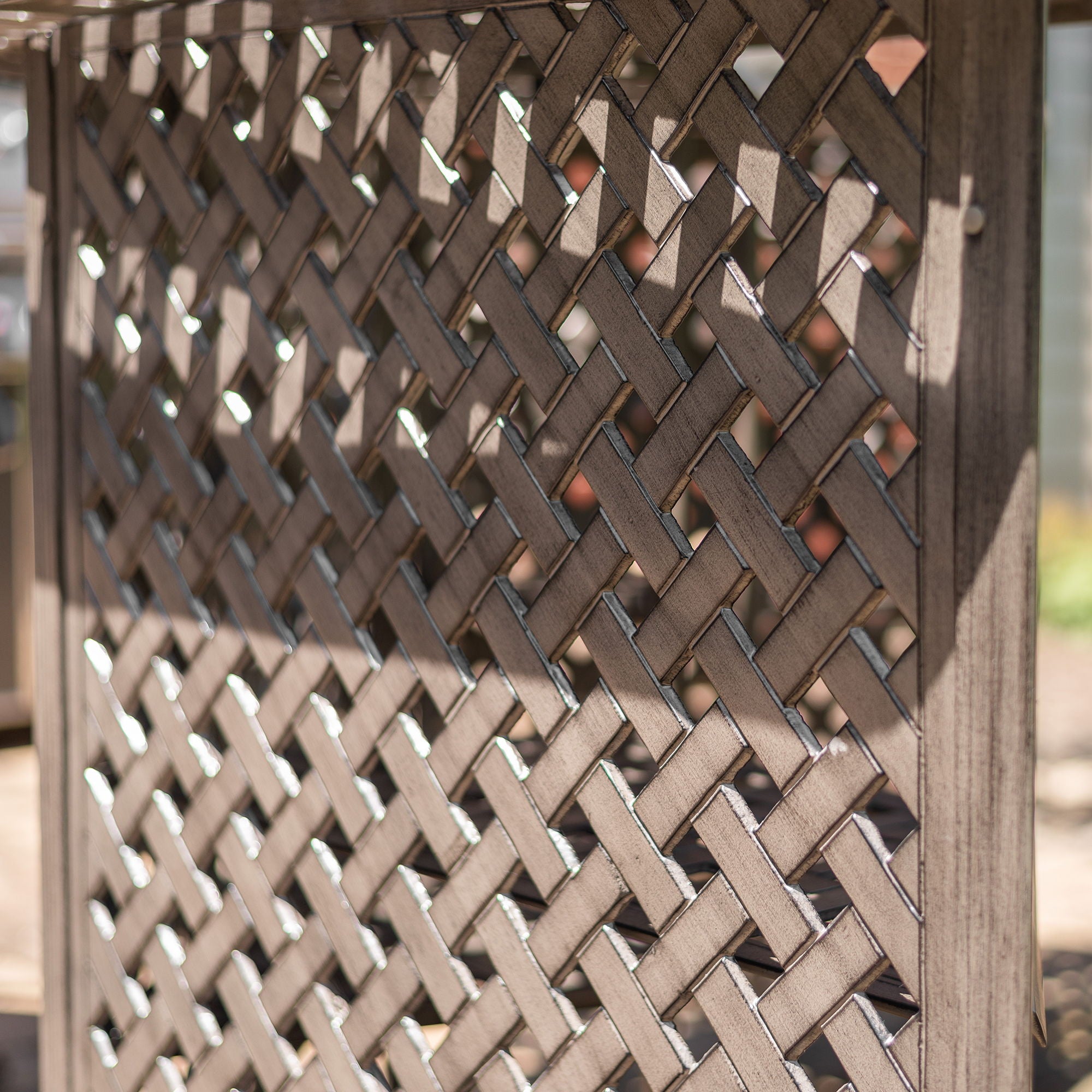 Cast Alumnim Weave Pattern Party Bar Table A - Gray - Premium Bar Tables from Gather Craft - Just $2137! Shop now at brett interiors