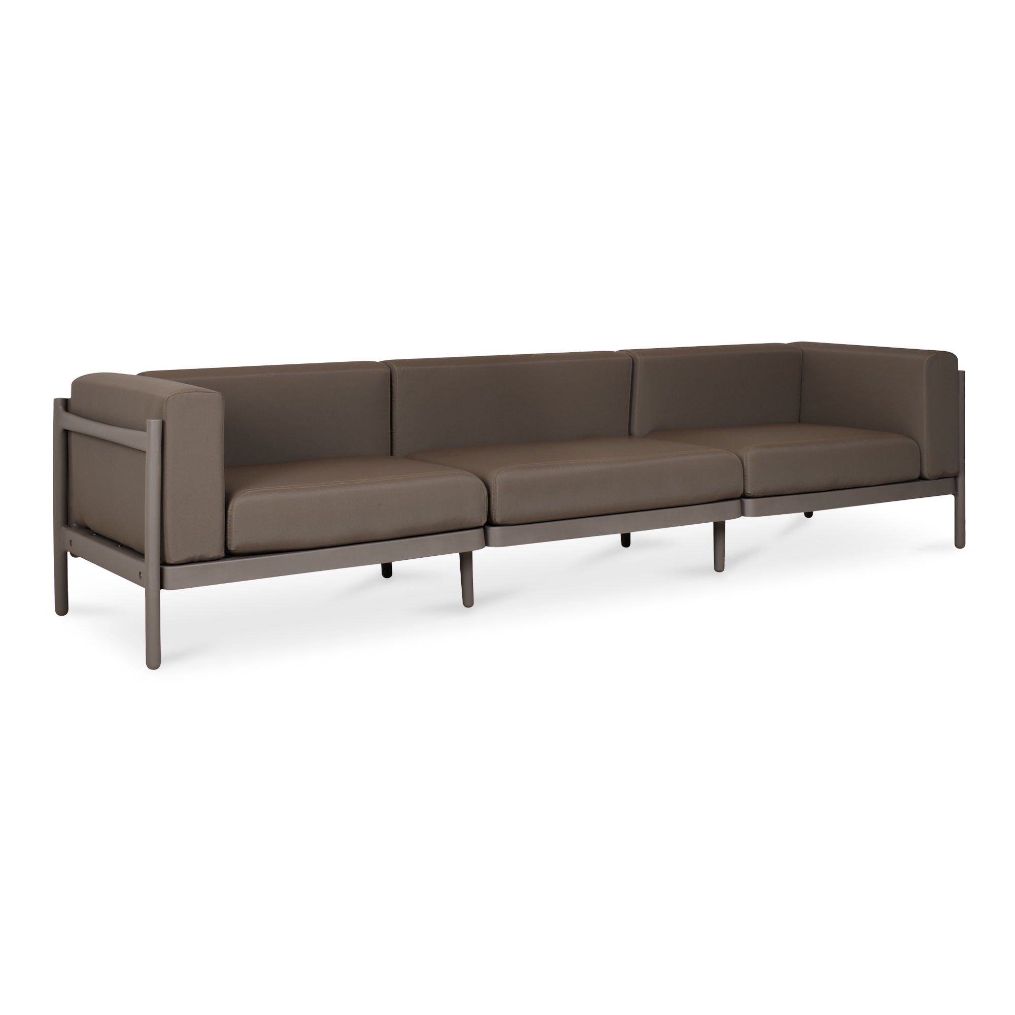 Suri - Outdoor 3-Seat Sofa - Taupe - Premium Sofas from Moe's Home Collection - Just $4497.50! Shop now at brett interiors