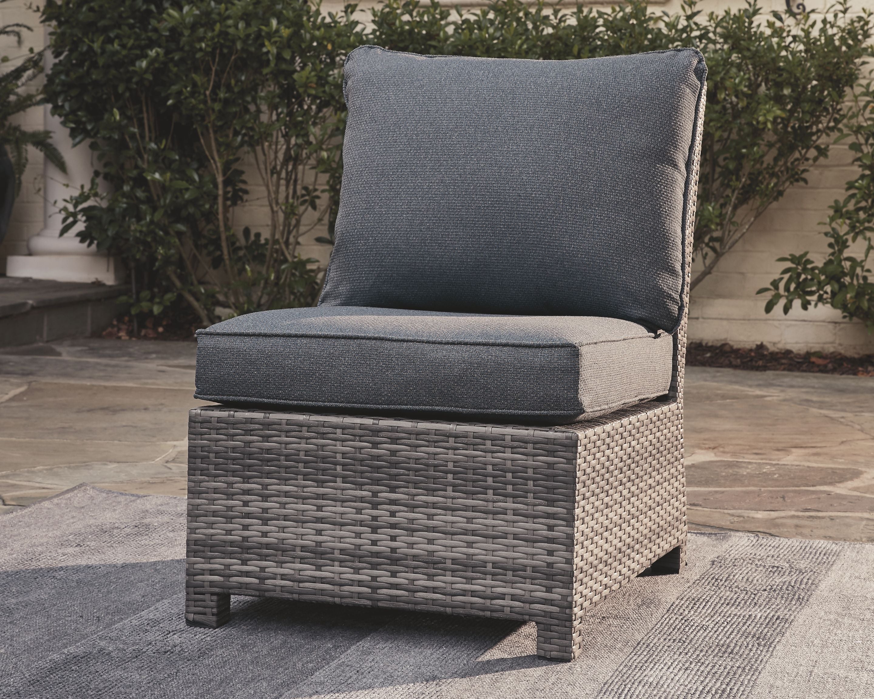 Salem - Gray - Armless Chair W/Cushion - Premium Armless Chairs from Ashley Furniture - Just $581.88! Shop now at brett interiors