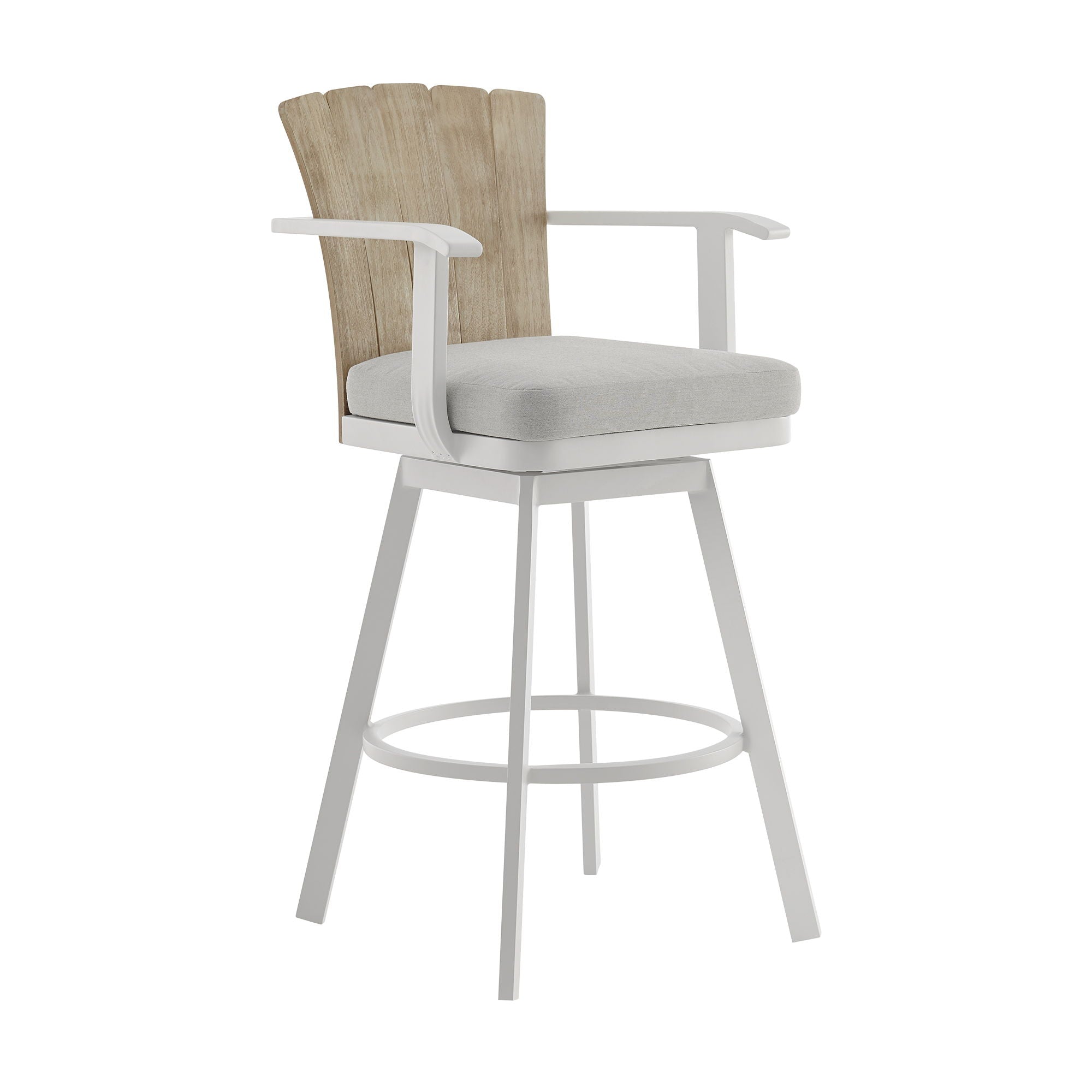 Hazel - Outdoor Patio Swivel Bar Stool - Premium Counter Height (24"-27") from Armen Living - Just $787.50! Shop now at brett interiors